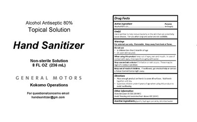 Gm Ethanol 80 Hand Sanitizer Label (Gm Ethanol 80 Hand Sanitizer Label)